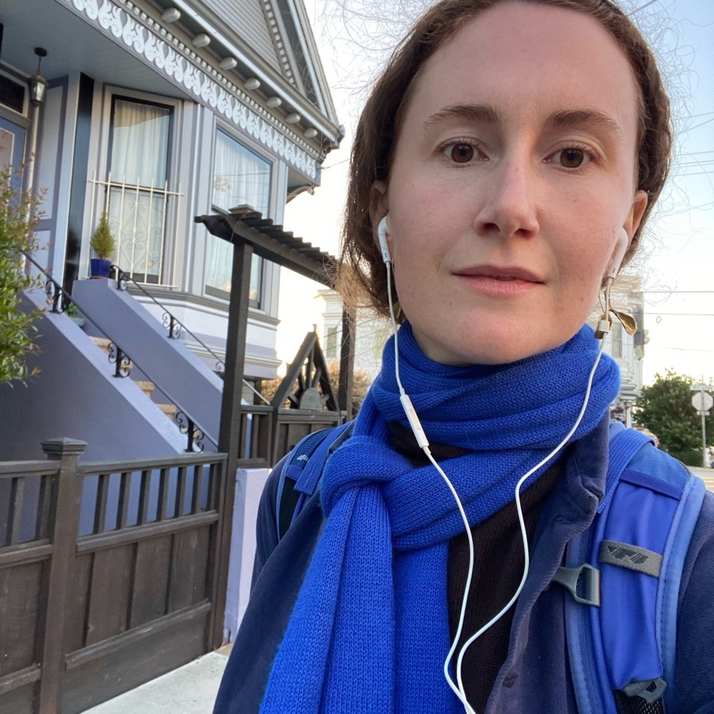 Vibrant Blue Scarf